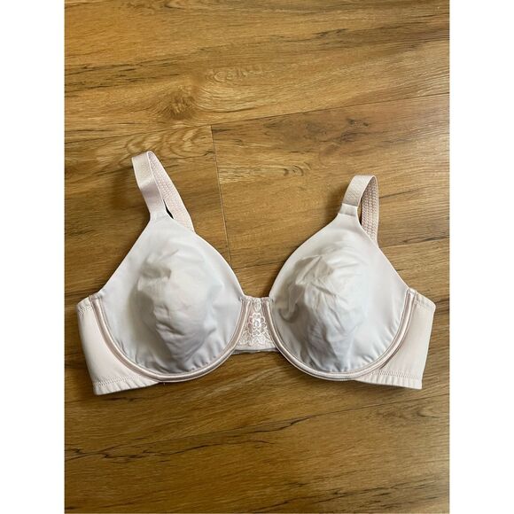 Vanity Fair Womens Underwire Padded Bra 40C Pink Adjustable Straps - Picture 1 of 4